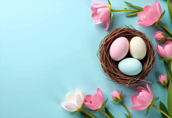 Easter Wonders Eggs Nestled Among Spring Blooms